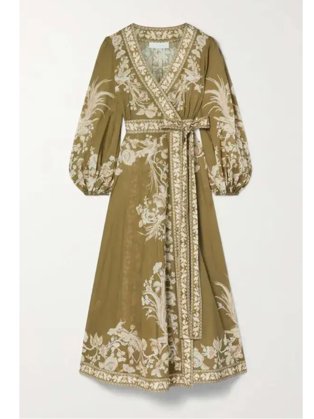 Zimmermann Anneke Wrap Midi Dress Size 0